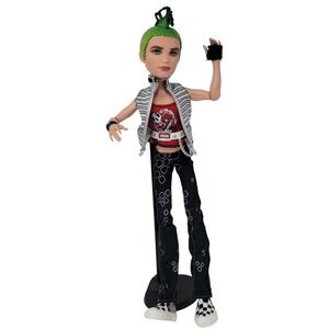 Monster High Deuce Gorgon 2010 First Wave Black Elastic Doll Outfit Shoes Mattel